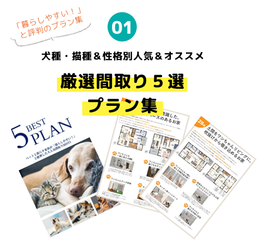 犬種・描種＆性格別人気＆オススメ厳選間取り５選プラン集